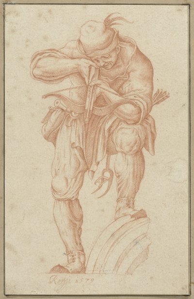 Archer visant vers le bas - Orazio de Santis