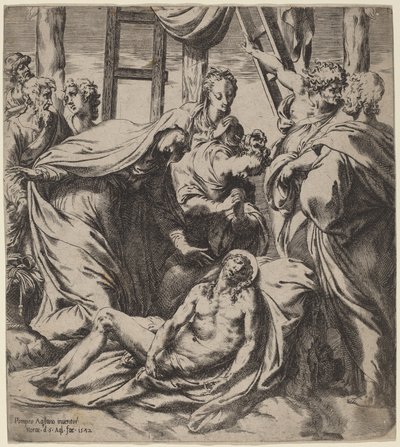 La Descente de Croix - Orazio de Santis after Pompeo Cesura