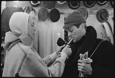 Janet Leigh et Tony Curtis aux Jeux olympiques d
