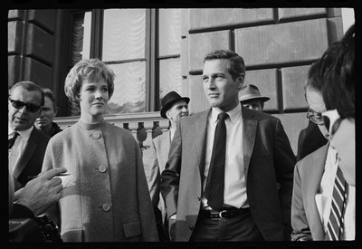 Julie Andrews et Paul Newman sur le plateau de 