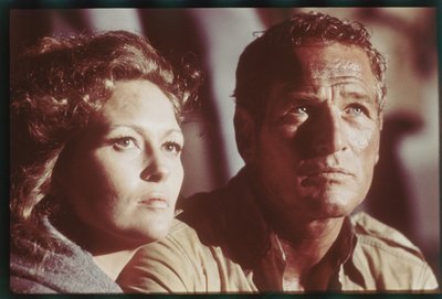Paul Newman et Faye Dunaway sur le plateau de 