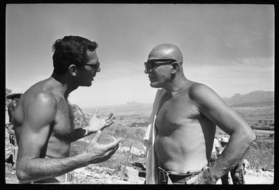 Sydney Pollack et Telly Savalas sur le tournage de 
