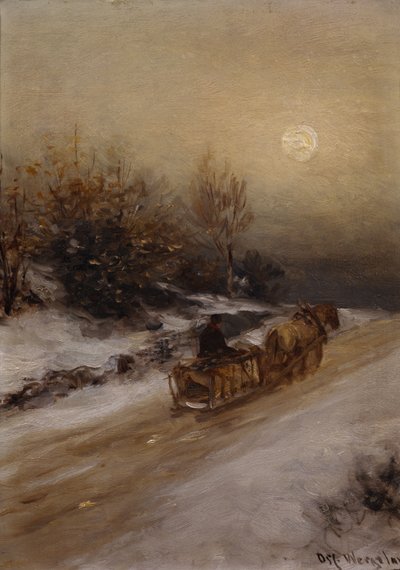 Traîneau - Oscar Arnold Wergeland