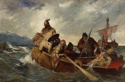 Les Norvégiens débarquant en Islande en 872 - Oscar Arnold Wergeland