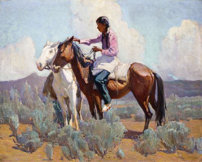 Indien à cheval - Oscar Edward Berninghaus