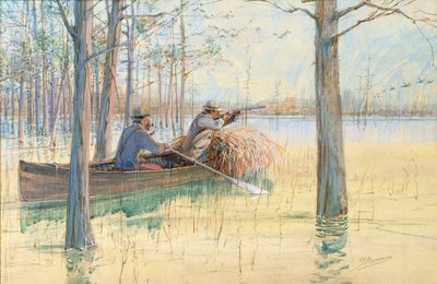 Les Chasseurs de canards - Oscar Edward Berninghaus