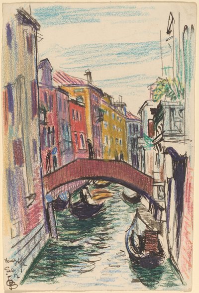Canal, Venise - Oscar F. Bluemner