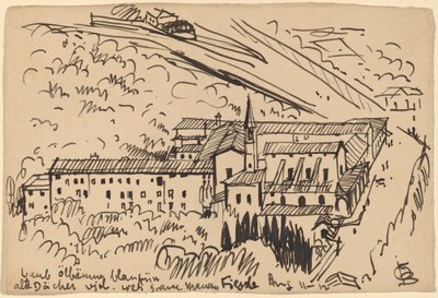 Fiesole, cloître de S. Domenico - Oscar F. Bluemner
