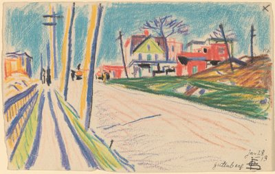 Rue dans le Bronx - Oscar F. Bluemner