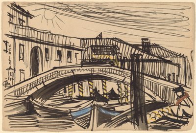 Venise, bateaux - Oscar F. Bluemner
