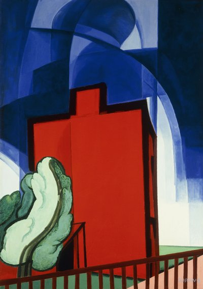 Bleu au-dessus - Oscar Florianus Bluemner