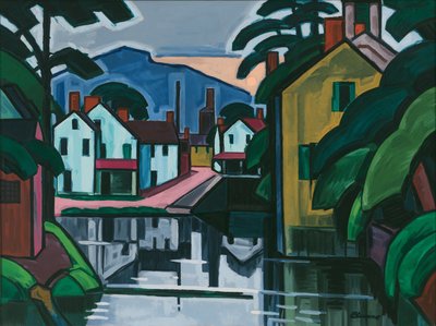 Vieux port de canal - Oscar Florianus Bluemner