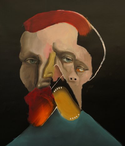 Un autre Vincent, 2022 (huile et acrylique sur toile) - Oscar Nin