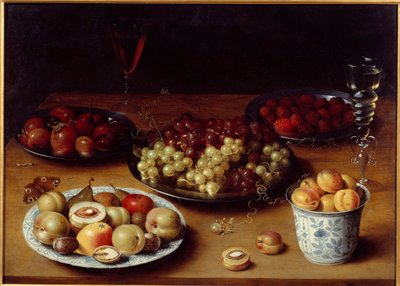 Nature morte de fruits et verre - Osias the Elder Beert