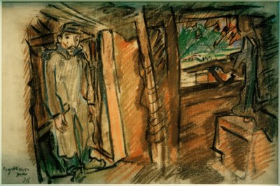 Fusil de projection en position couverte - Oskar Kokoschka