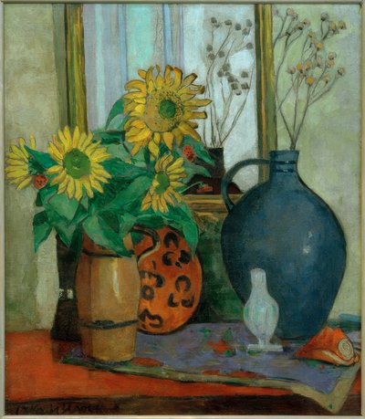 Tournesols avec bol de Matisse - Oskar Moll