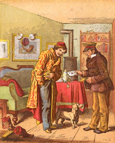 Paiement pour la livraison de lettres, c1870 - Oskar Pletsch