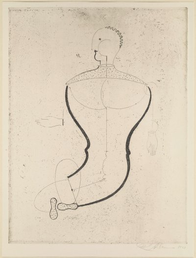 Figure abstraite à gauche - Oskar Schlemmer