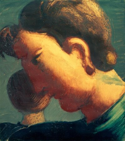 Grande tête de côté et petite tête - Oskar Schlemmer