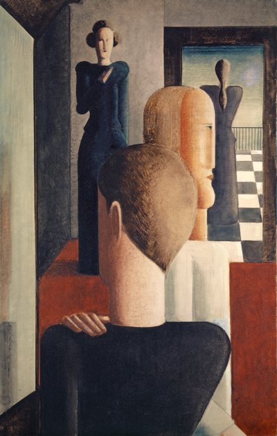 Intérieur avec cinq personnages, romain - Oskar Schlemmer