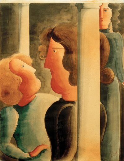 Entre les colonnes - Oskar Schlemmer