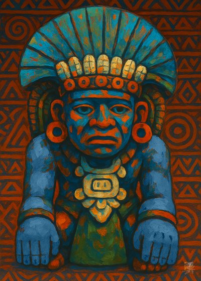 Statue maya antique - Osvaldo Russo