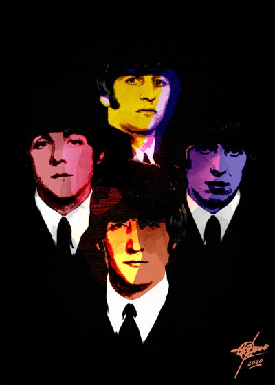 Portraits pop art colorés - Osvaldo Russo