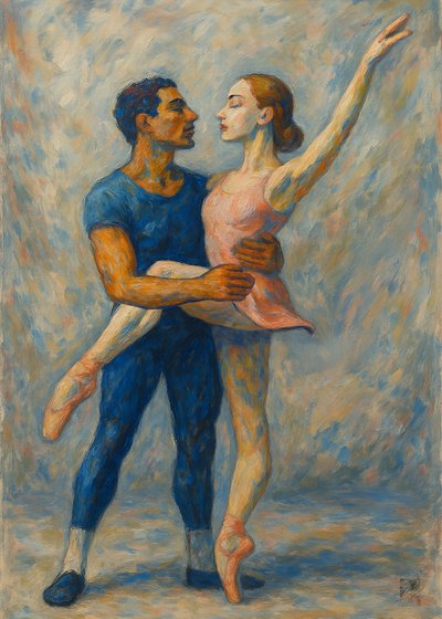 Une étreinte de ballet élégante - Osvaldo Russo