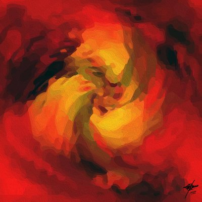 Visage abstrait et expressif - Osvaldo Russo