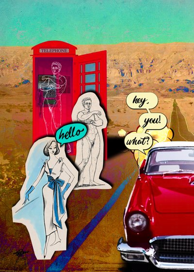 Dialogue vintage dans le désert - Osvaldo Russo