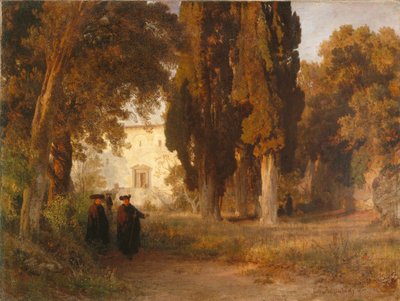 Le jardin du monastère, après 1857 - Oswald Achenbach