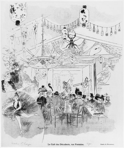 Café des Décadents, 16bis rue Fontaine, Paris, 1890 - Oswald Heidbrinck