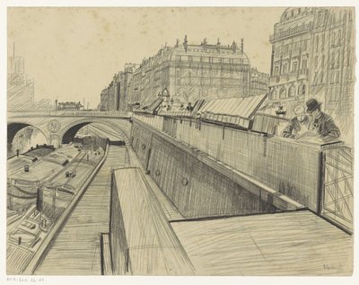 Vue sur le Quai des Grands-Augustins à Paris - Oswald Heidbrinck