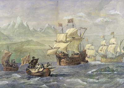 La découverte du détroit de Magellan - Oswald Walters Brierly