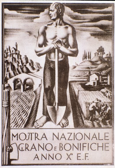 Affiche de propagande fasciste pour la campagne d