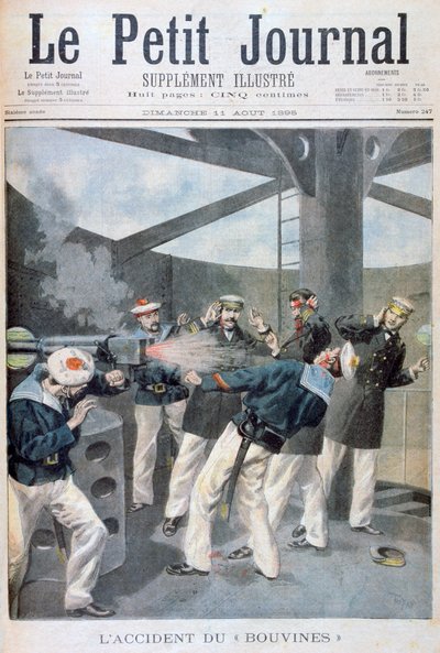 Accident sur le navire de guerre français Bouvines, 1895 - Oswaldo Tofani