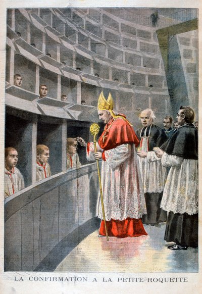 Confirmation à la prison de la petite roquette pour enfants, Paris, 1896 - Oswaldo Tofani