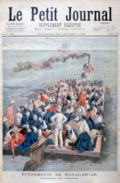Événements à Madagascar : Le rapatriement des troupes françaises, 1896 - Oswaldo Tofani