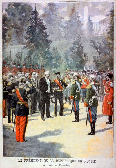 Félix Faure, Président de la France, reçu au Peterhof, Saint-Pétersbourg, Russie - Oswaldo Tofani