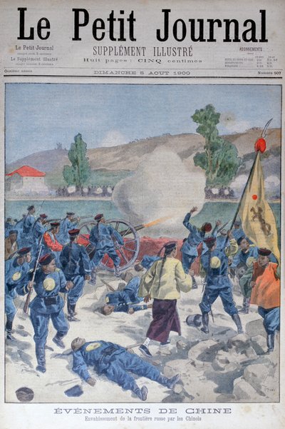 Invasion de la frontière russe par les Chinois, 1900 - Oswaldo Tofani