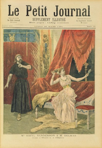 Mademoiselle Sibyl Sanderson (1865-1903) et Monsieur Jean François Delmas (1861-1933) dans 
