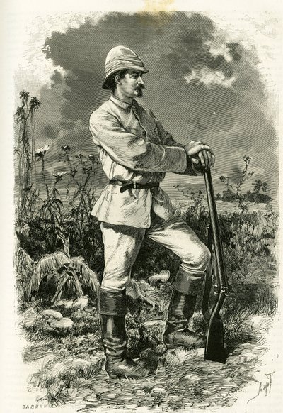 Portrait du Dr. Emile Holub, en tenue d