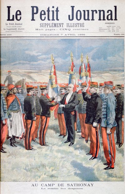 Présentation des couleurs, Sathonay-Camp, 1895 - Oswaldo Tofani