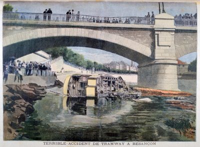 Terrible accident de tramway, Besançon, France, 1899 - Oswaldo Tofani