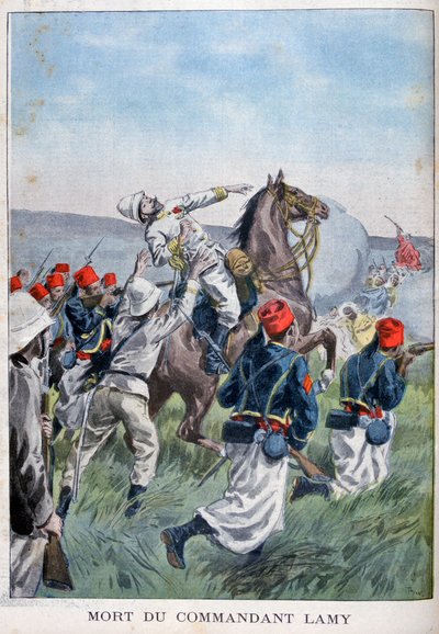 La mort du commandant Lamy, bataille de Kousséri, 22 avril 1900 - Oswaldo Tofani