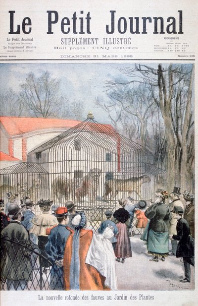 La nouvelle maison des chats sauvages au Jardin des Plantes, Paris, 1895 - Oswaldo Tofani