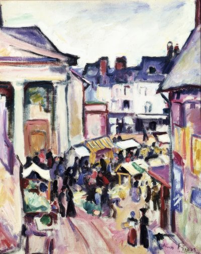 Dimanche à Honfleur - Othon Friesz