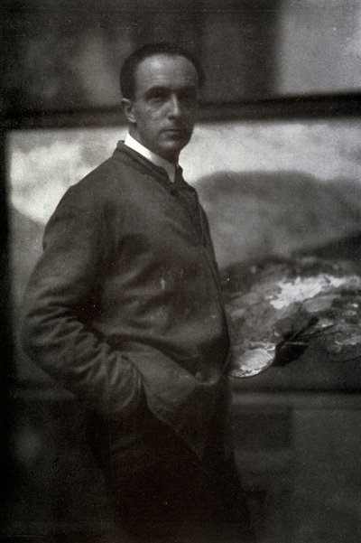 Portrait en trois-quarts de Cesare Maggi. Le peintre, vêtu d