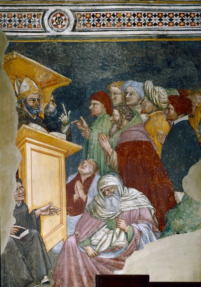 Prédication de Saint Augustin (détail) - Ottaviano Nelli