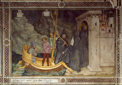 Saint Augustin partant pour Tagasthe, fonde une communauté religieuse - Ottaviano Nelli
